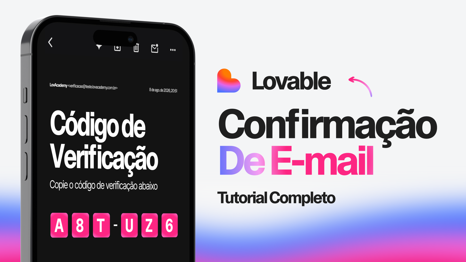 Como criar confirmação de e-mail com código na Lovable: passo a passo